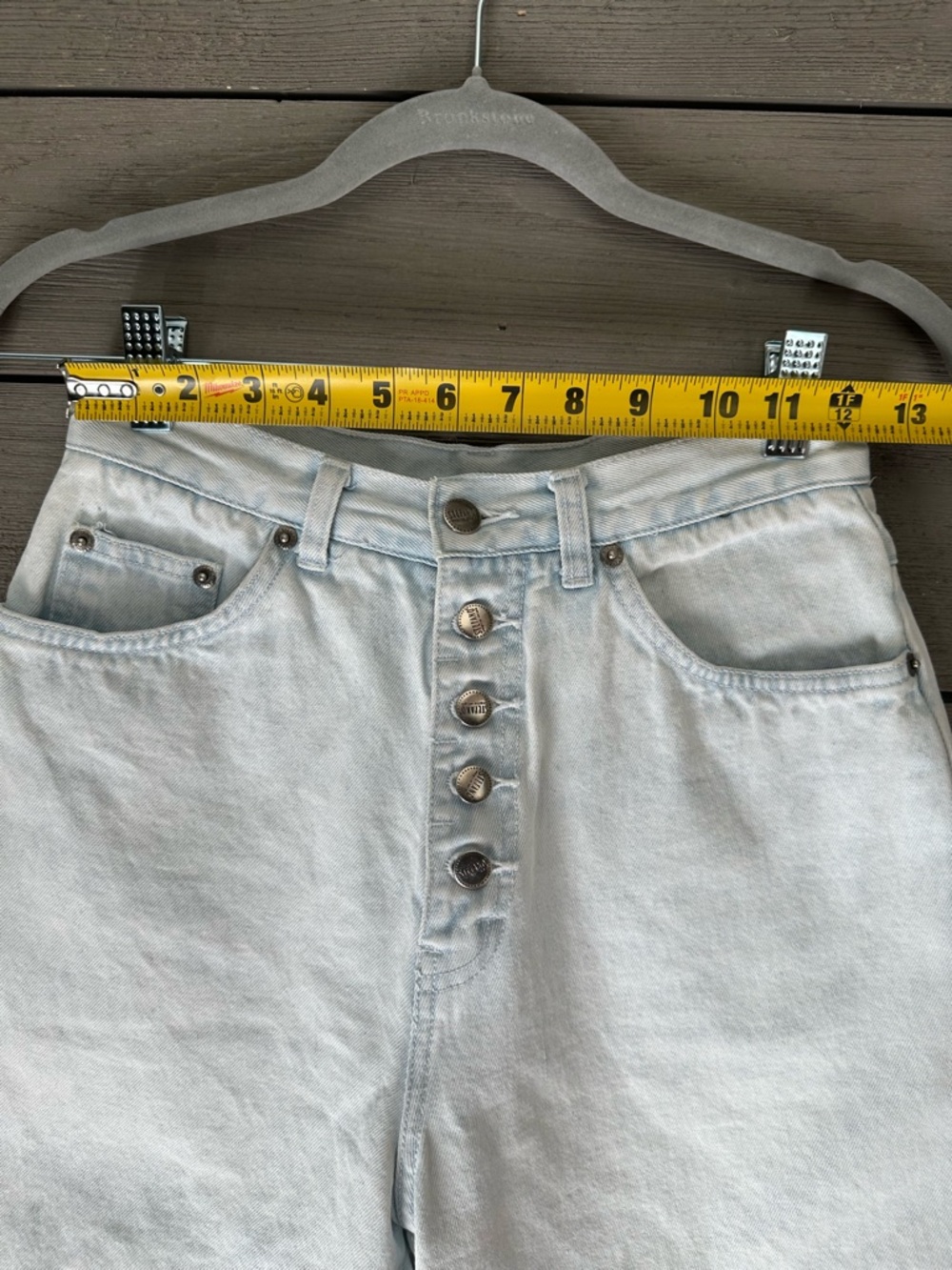 Vintage 80’s Stefano Jeans High-Waist Light Wash Denim Shorts Size 6 - Picture 9 of 11